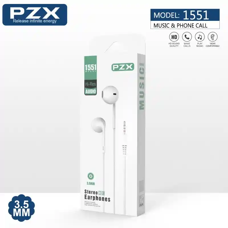 Audifonos Alambricos-1551 Pzx
