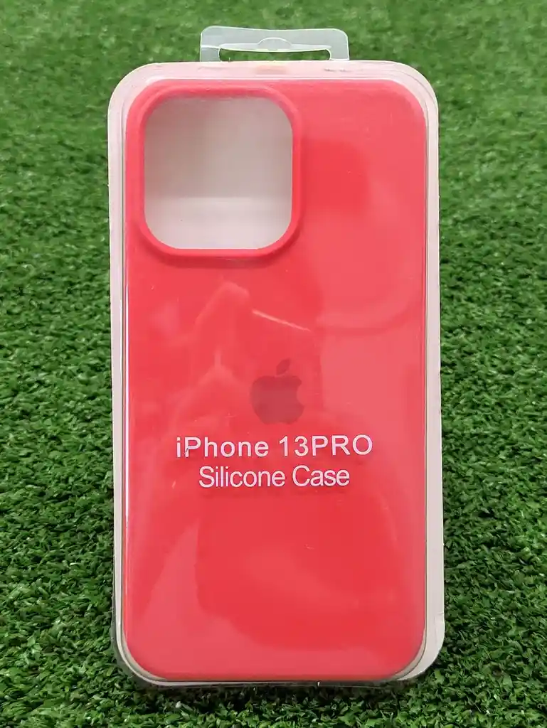 Iphone 13 Pro Forro Protector| Silicone Case | Rojo | Iphone | Carcasa | Funda | Anti Humedad