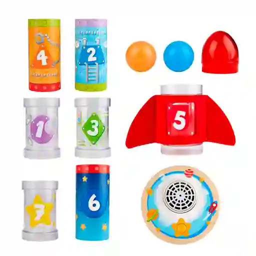 Apilador De Aire Rocket Ball Hape Multicolor