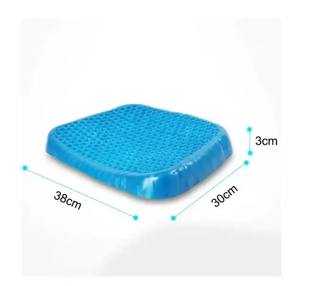 Cojin Silicona Gel Flexible Transpirable + Funda Protectora