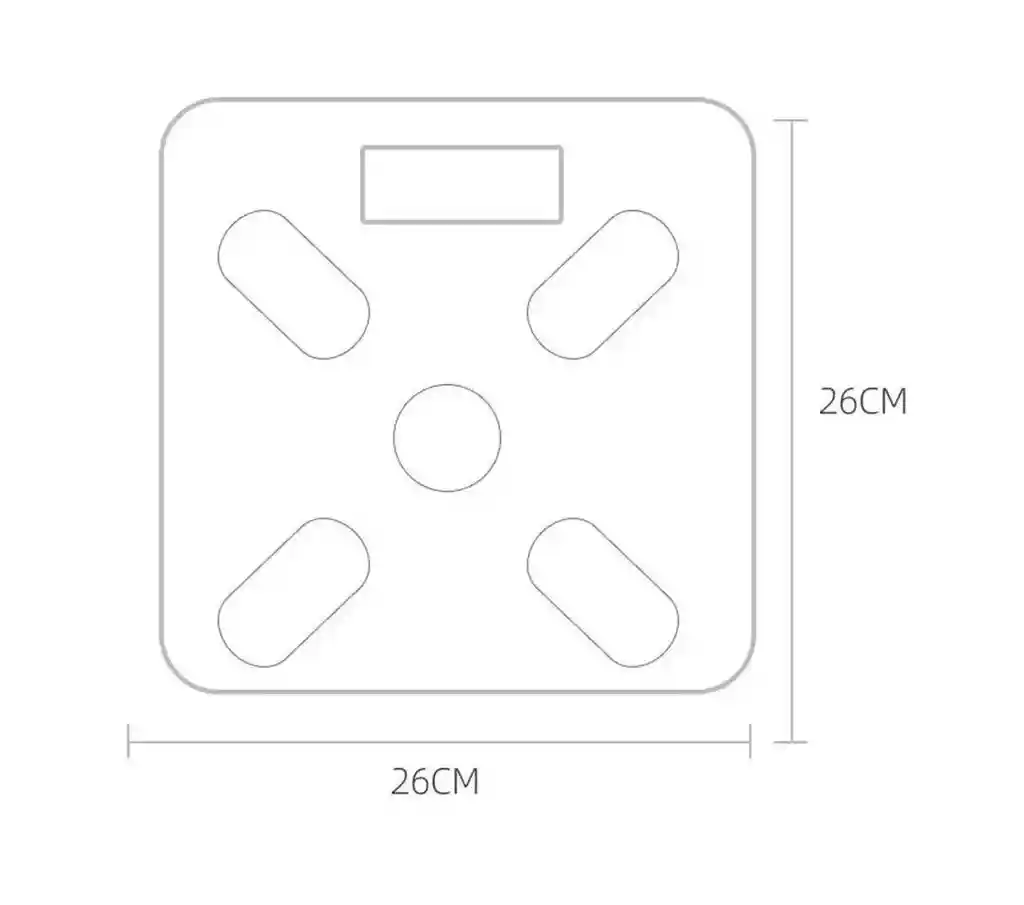 Pesa Balanza Inteligente Bluetooth Grasa Peso Corporal