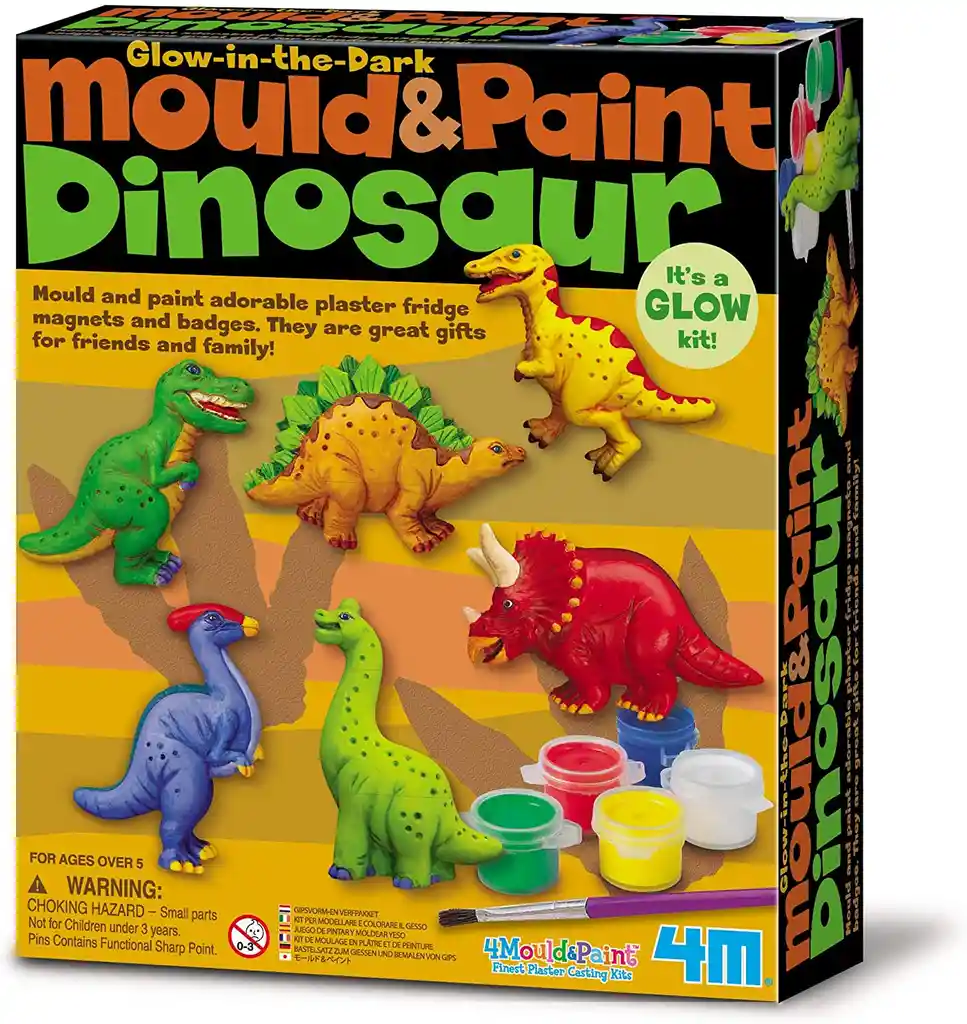 3d Mould & Paint Dinosaurs 