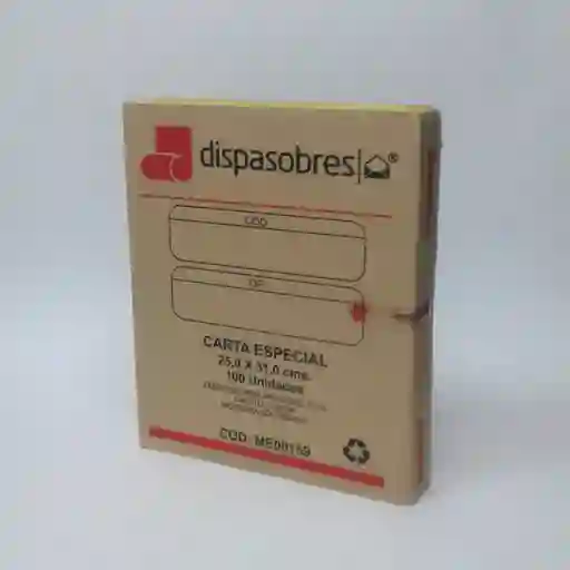 Sobre Manila Carta Especial X100