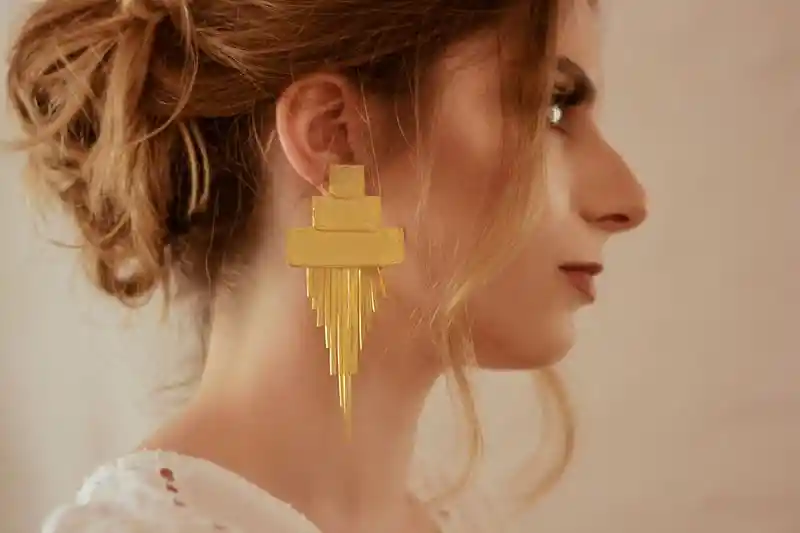 Aretes Lluvia De Oro