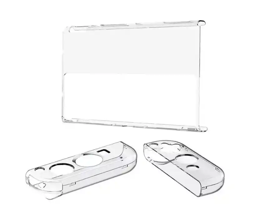 Switch Acrilico Transparente Oled + Vidrio Templado + 2Grips