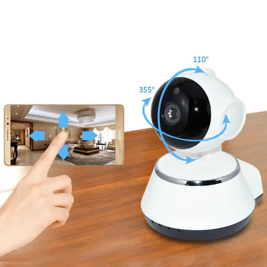 Camara De Seguridad Wifi Con Rotacion 360°