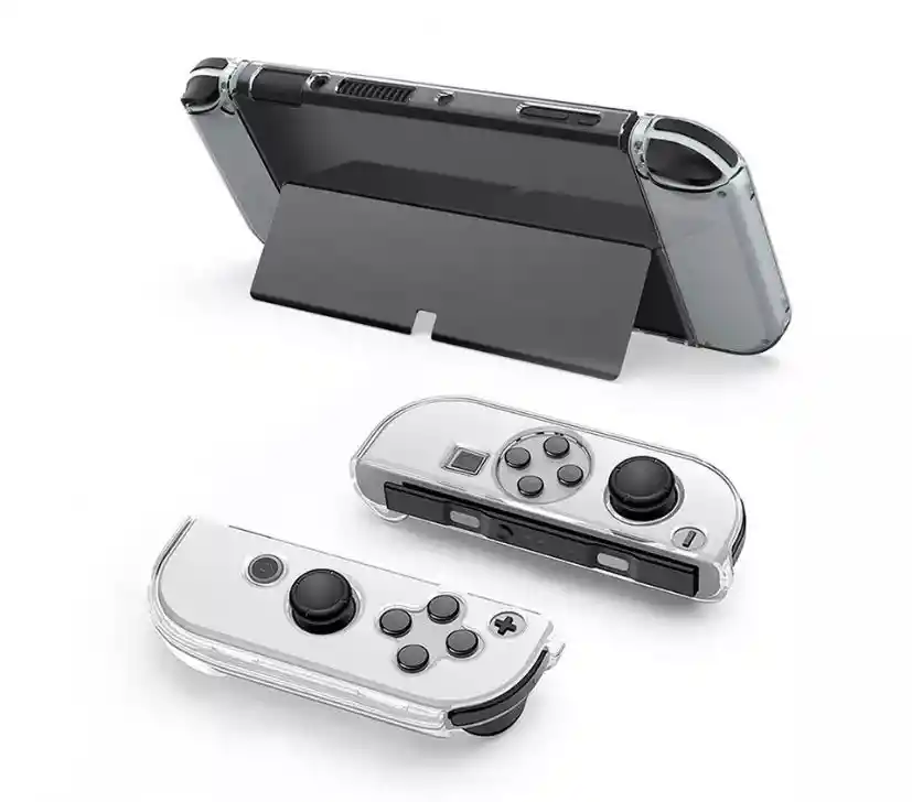Cristal Case / Acrilico Transparente + Vidrio Nintendo Switch Oled