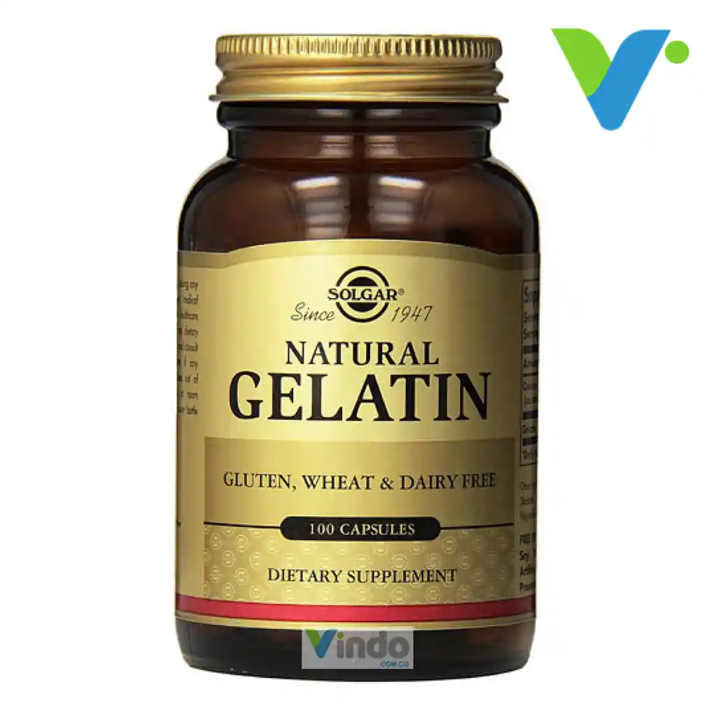 SOLGAR Natural Gelatin 100 Capsulas