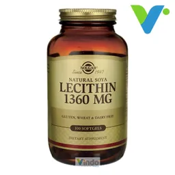 SOLGAR Natural Soya Lecithin 1360Mg 100 Softgels