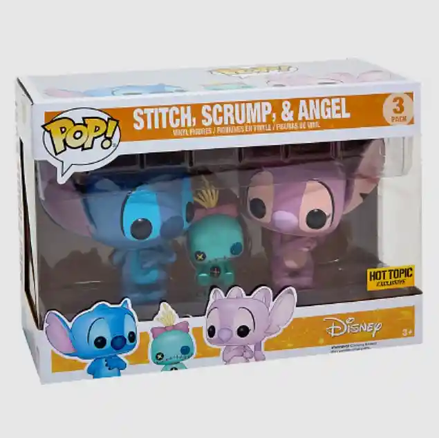 Funko Pop Stitch, Scrump & Angel Lilo Y Stitch 3 Pack Hot Topic