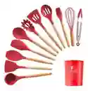 Set De 12 Utensilios De Cocina Silicona Resistentes Al Calor