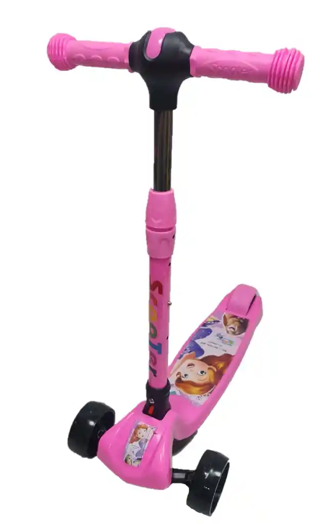 Monopatín Scooter Patineta Tripatín Bebes Niños Luces Princess Shopia