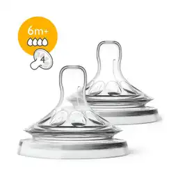 Avent Tetina Flujo Rapido 6m+ X 2 Unds