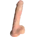 Dildo 22cm Silicona Con Chupa Roberto