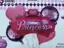 Globos Metalizado Princesa 5 Piezas