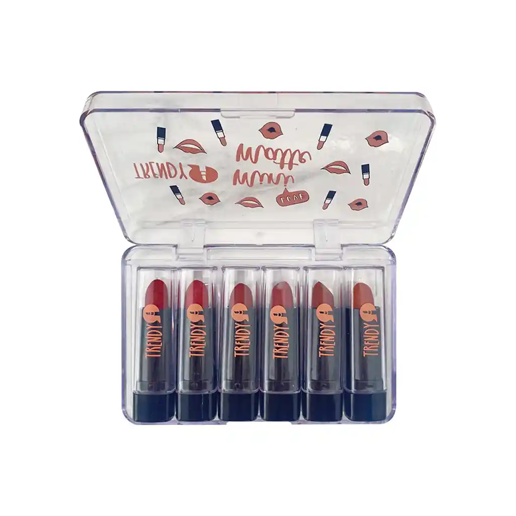 TRENDY Kit Mini Labial Mate X6