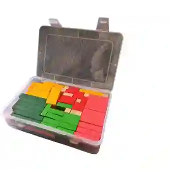 Caja Regleta Cuicenaire Plastica X100 Unds Escolar