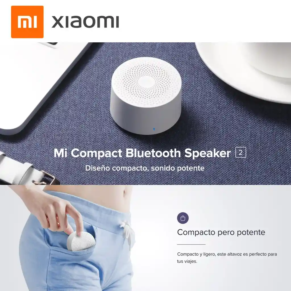 Xiaomi Mini Parlante Con Altavoz Mi Compact Blueooth 4.2