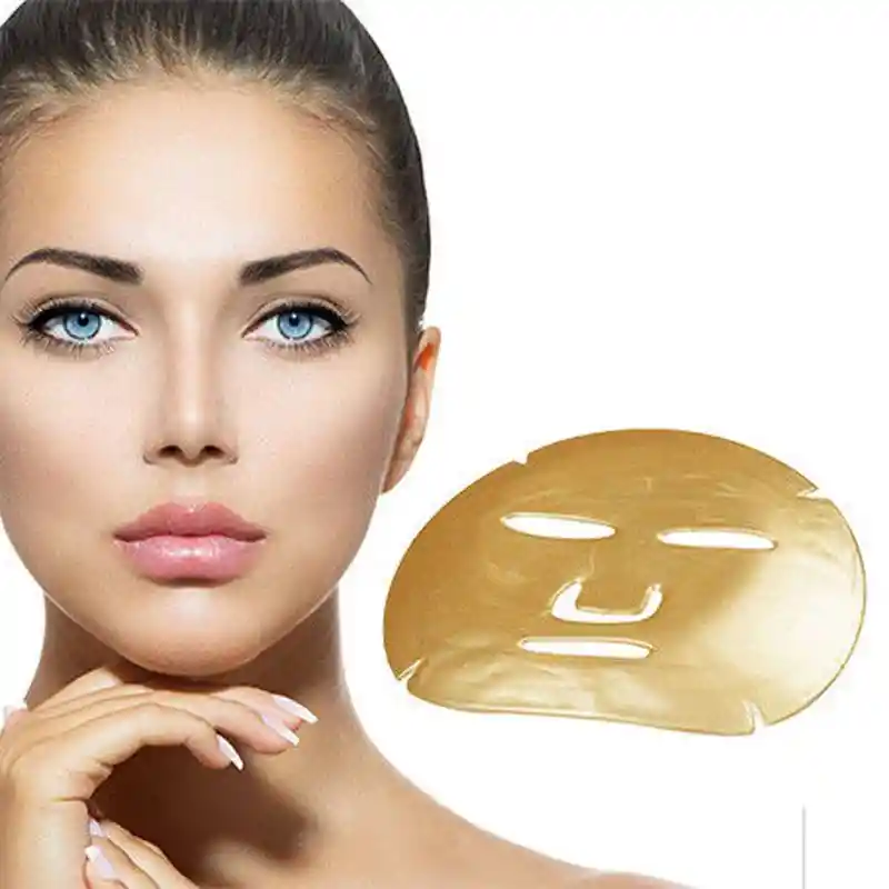 Mascarilla Facial Tamaño Cara A Edad Polvo Oro Colageno