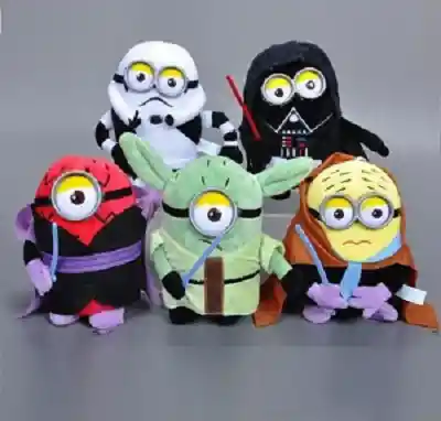 Star Wars Peluches Minions X5 Personajes Jugueteria Infantil