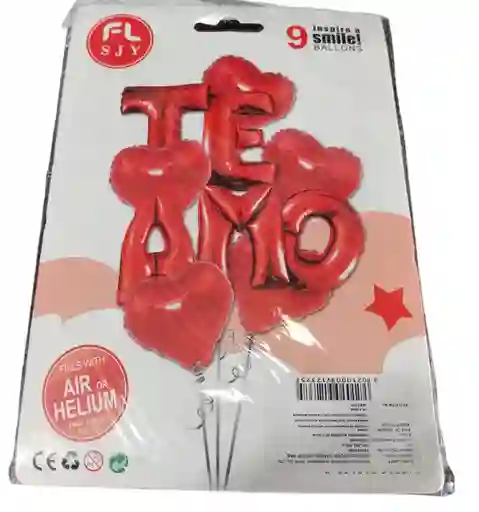 Globos De Decoracion Te Amo / San Valentin