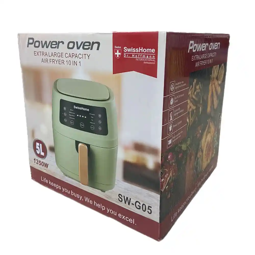 Olla Freidora De Aire Power Oven Swisshome 5 Lt