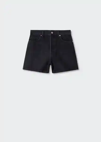 Short Zoe Tejano Negro Talla 40 Mujer Mango