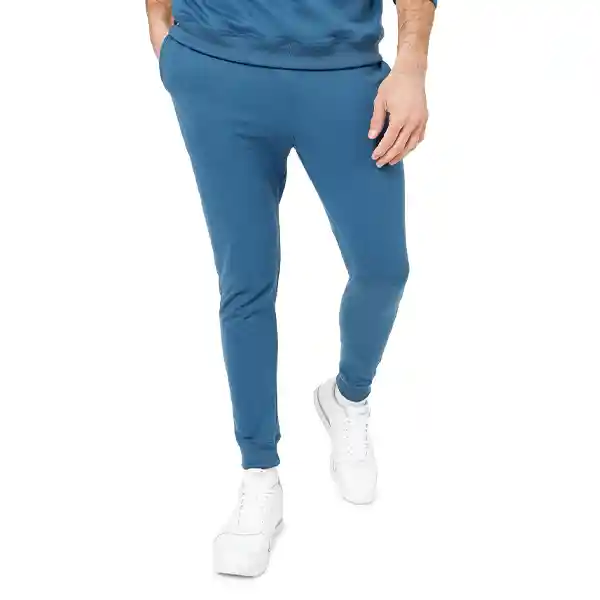 Jogger Hombre Tayrona Talla L Color Azul Petroleo