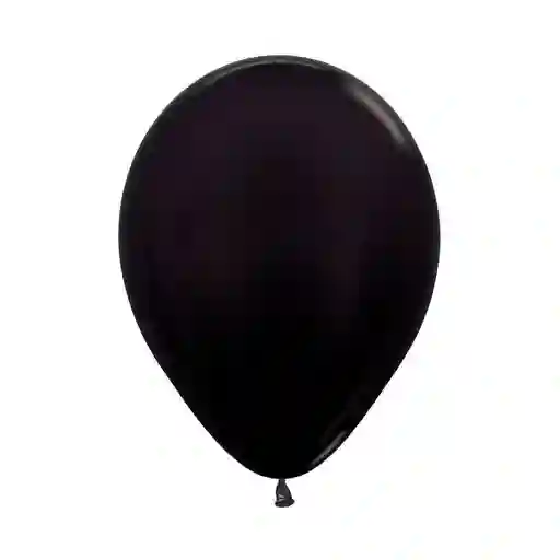 Globos R12 Color Negro X 12 Unidades