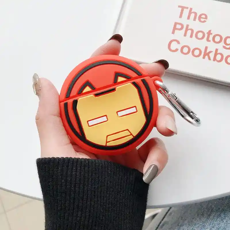 Airpods Funda Para 1/2. Diseño Iron Man
