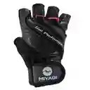 Guantes Pesas Gimnasio Fitness Ciclismo Miyagi Cuero Muñequera Mg555