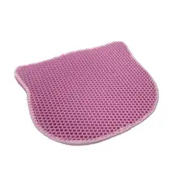 Tapete Para Arenera Capa Doble Forma De Gato L Calabaza Pets