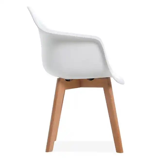 Silla Milano Con Brazos Blanco