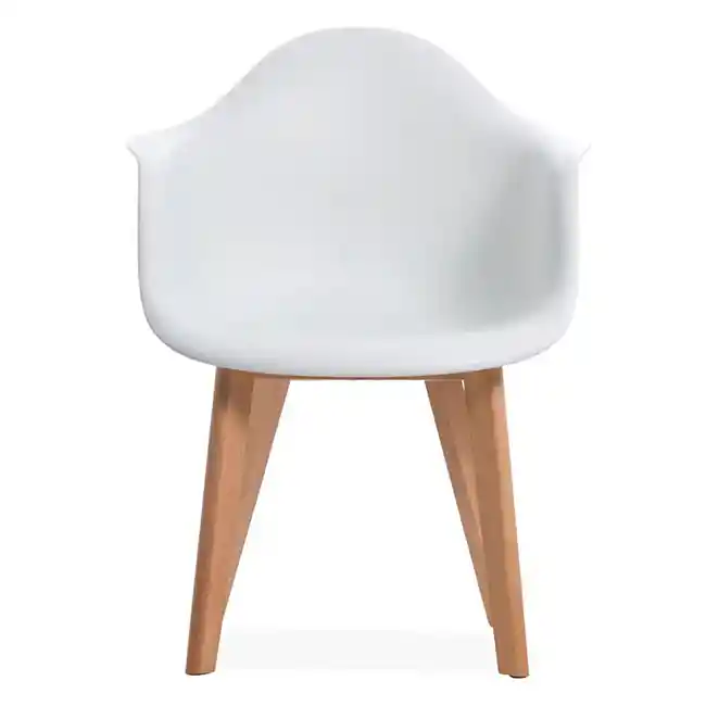 Silla Milano Con Brazos Blanco