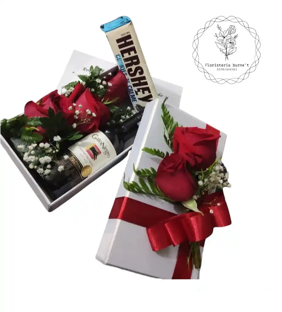 Rosas En Caja De Regalo