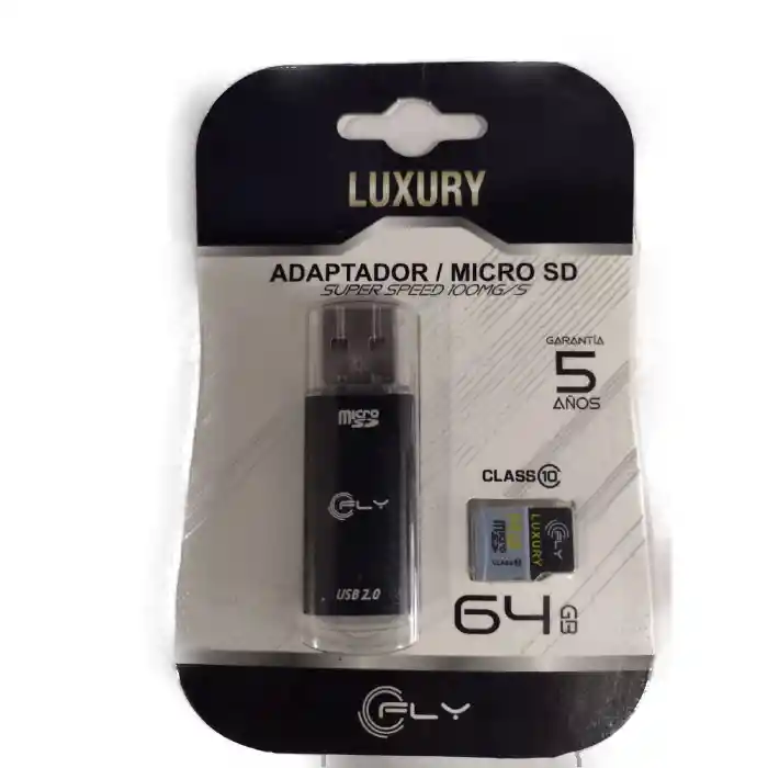 Memoria Micro Sd 64 Gs Con Adaptador De Lctura Usb