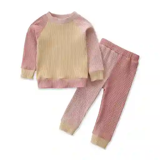 Conjunto De Sudadera Y Camisa Manga Larga De Colores 12-18m