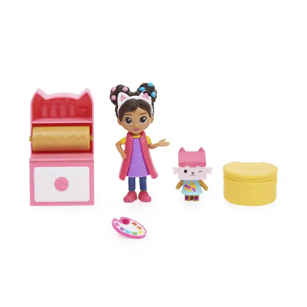 Set De Figuras Y Accesorios De Gabby Y Bebe Caja