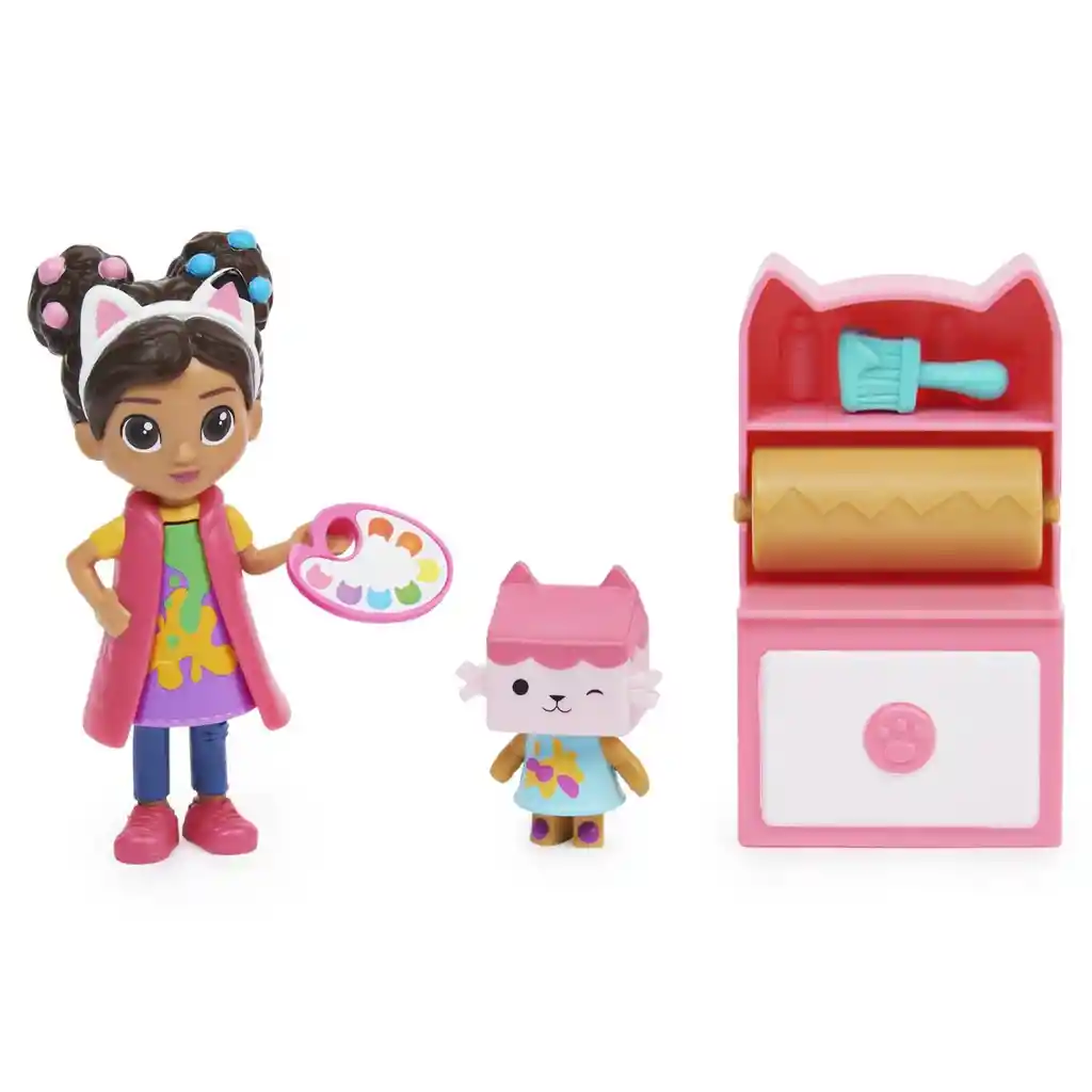 Set De Figuras Y Accesorios De Gabby Y Bebe Caja