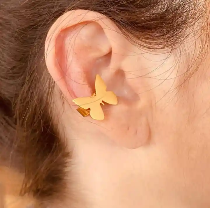Ear Cuff Mariposa Amarilla