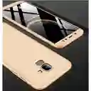 Estuche Funda Protector 360 Grados Dorado A8 Plus