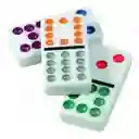 Domino Juego De Mesa Double 9 Color Dot Caja De Acero