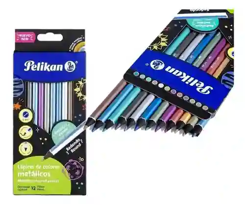 Pelikan Colores Metalicos12 Unidades