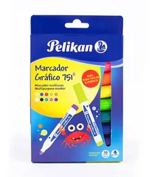 Pelikan Marcador Graficox10 Colores Brillantes