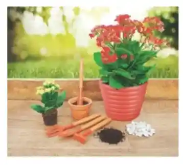 Kit Herramientas Jardin X4 Pzs Plantas Pequeñas: Mango Madera