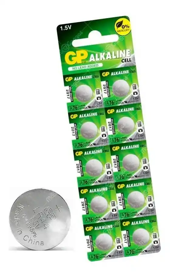 Gp Pila Bateria Lr44Original A76 Ag13 1.5V Blister X10