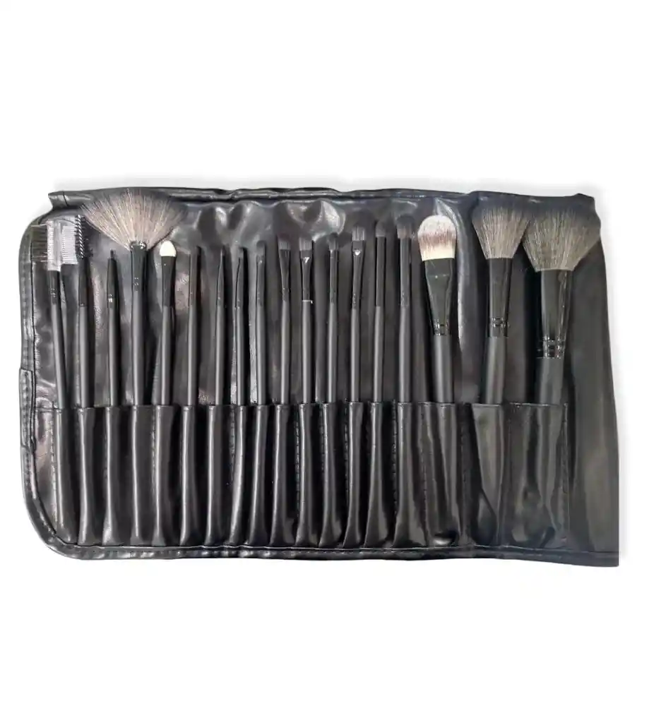 Kit De 18 Brochas Para Maquillaje