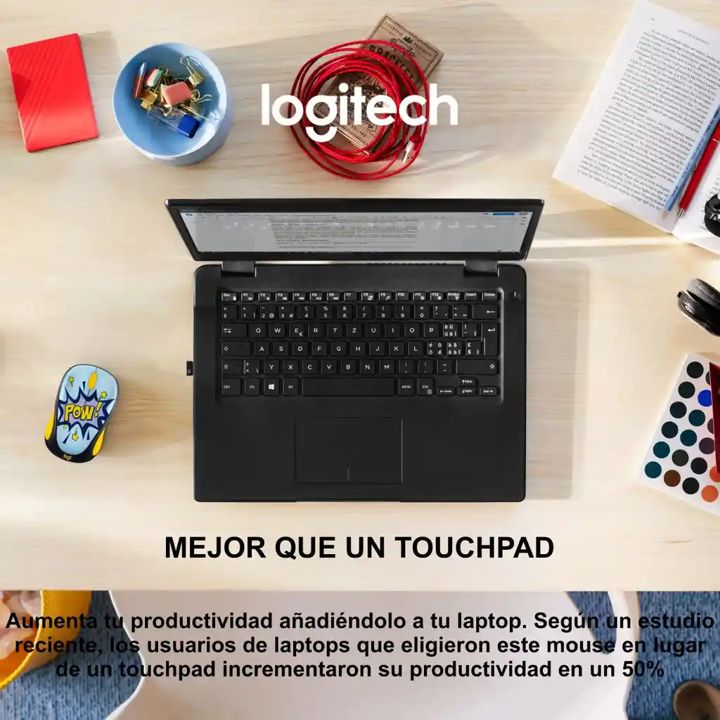 Logitech Mouse Inalambrico Con Unifying,Design Collection