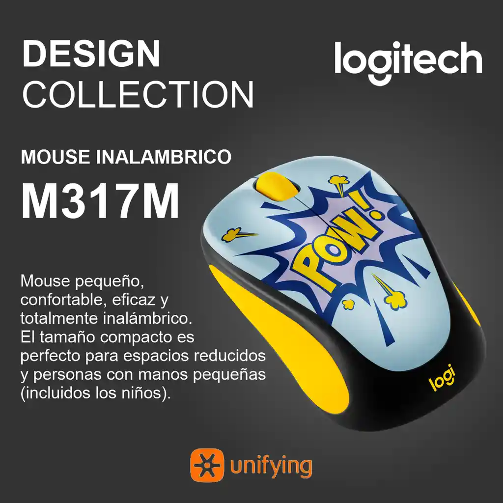 Logitech Mouse Inalambrico Con Unifying,Design Collection