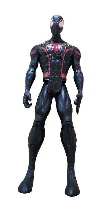 Muñeco Personaje Spiderman Negro 30cm / Sonido.